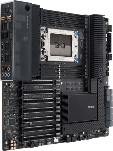 ASUS Pro WS WRX80E-SAGE SE WIFI Mainboard - AMD WRX80 - AMD sWRX8 Socket - DDR4 RAM - Extended ATX