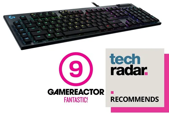 Logitech G815 LIGHTSYNC RGB GL Clicky - US - Gaming Tastatur - Amerikansk engelsk - Sort