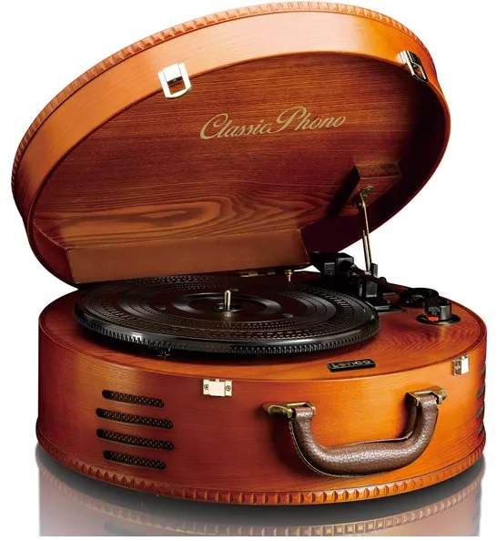 CLASSIC PHONO TT-34 - Holzplattenspieler mit USB-Anschluss - Plattenspieler Braun